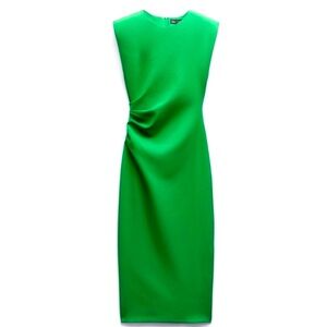 Zara “green midi dress”(NWOT)